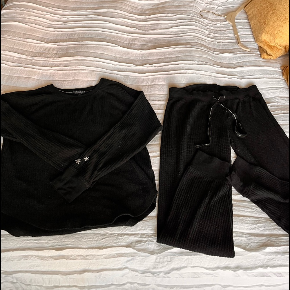 Pj Salvage size small black Ski Jammies
